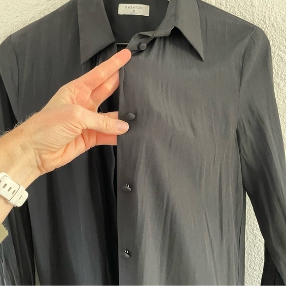 Babaton Toned Black Button Up Blouse - Picture 13 of 16